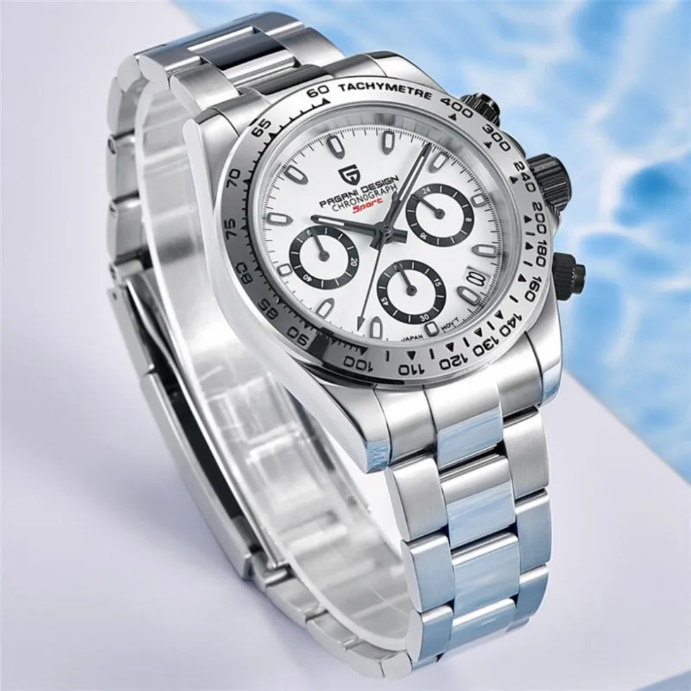 large Часы мужские Pagani Design PD-1727 Silver-White 2